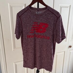 New Balance Men's Maroon Heather Tee